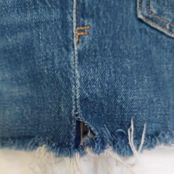 FRAME Le Vintage Bermuda Shorts Raw Hem Sz 27 Summer Casual Vacation - Picture 11 of 15